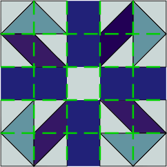 Gridlines over Jack-in-a-Box block