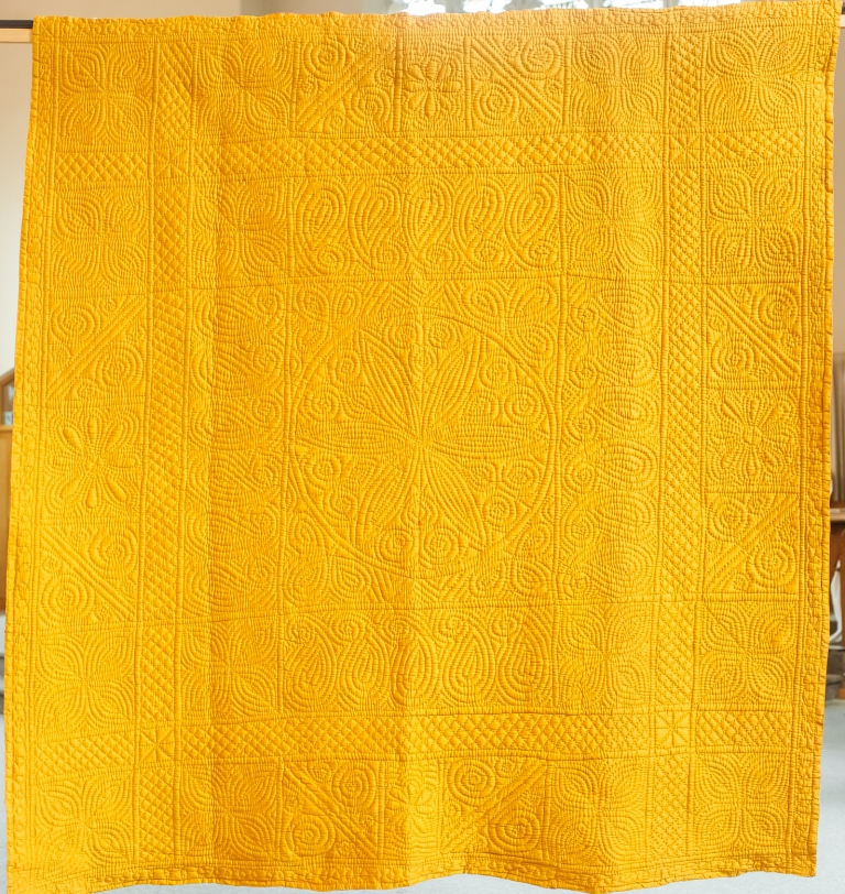 Deep yellow quilt