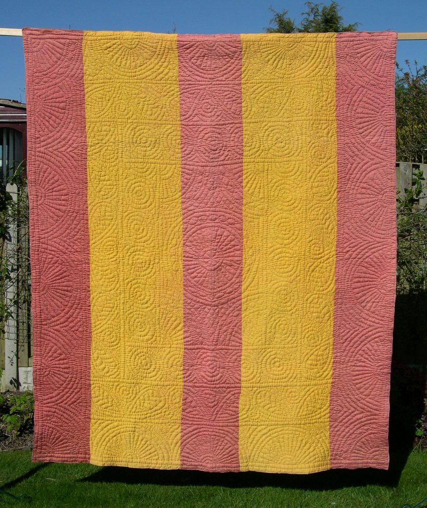 Pink and Yellow quilt