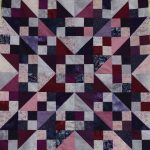 Blue and Pink Northern Lights quilt