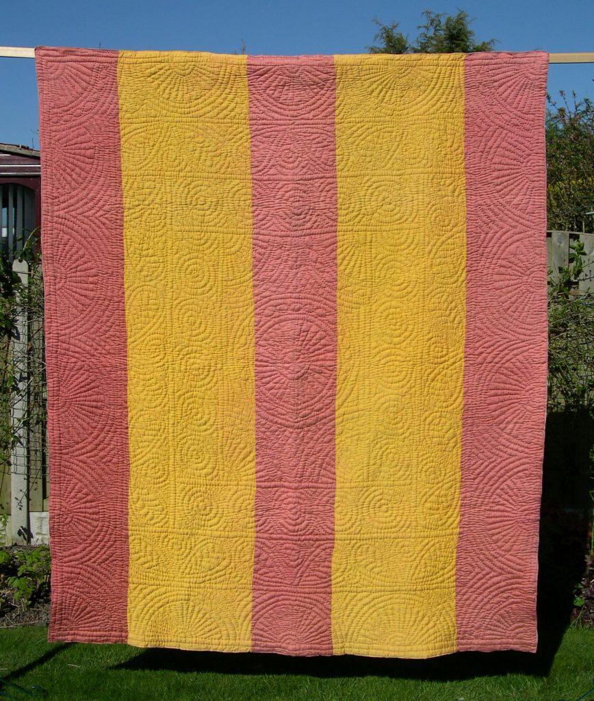 Pink and Yellow quilt