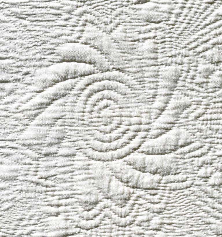 White quilted flower