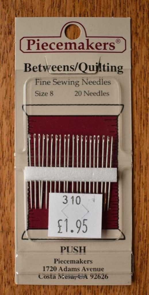 Piecemakers Betweens/Quilting Needles Size 8