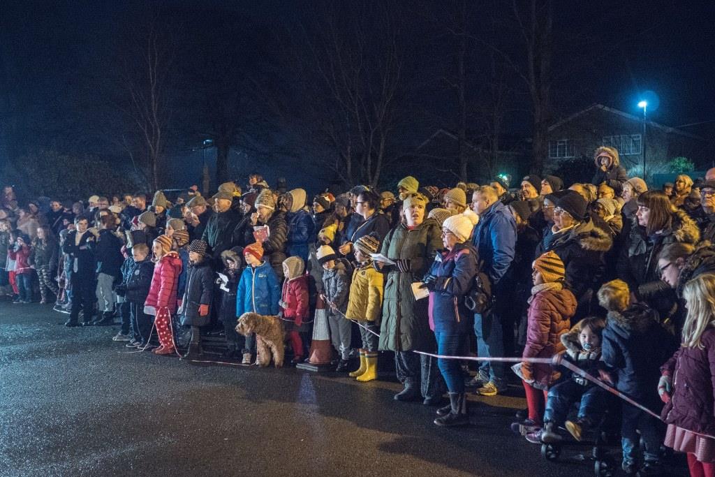 Crowd of people at nightime