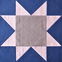 Blue & white patchwork star