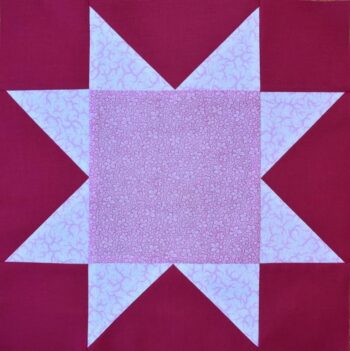 Pink patchwork star
